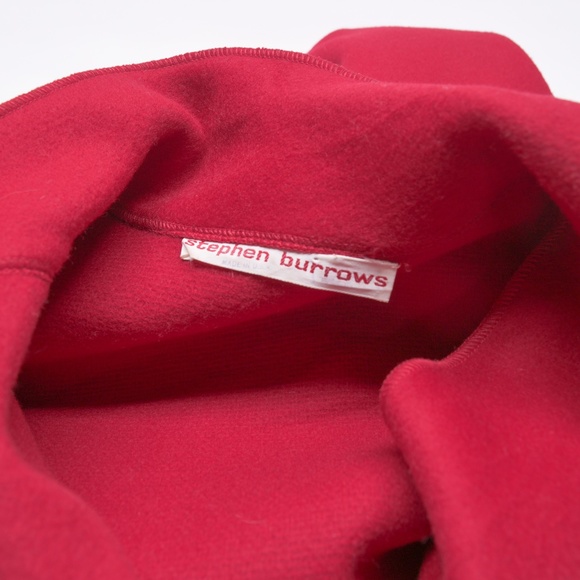 STEPHEN BURROWS Vintage Wool Felt Kimono Style Coat US 6 Made in USA - Picture 4 of 7